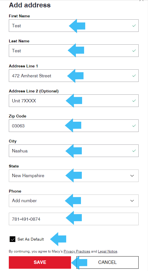 How to add your Stackry address